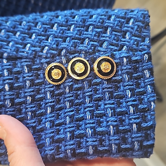 Womens Blue and Black Blazer Size Medium - Picture 7 of 8